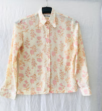 Charger l'image dans la galerie, Chemisier vintage années 60 à fleurs , taille 34