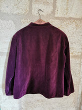 Charger l'image dans la galerie, veste oversize en panne de velours et patchwork, taille 38