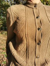 Charger l'image dans la galerie, cardigan camel oversize Saint James , made in France, Taille unique jusqu'à 42