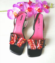 Charger l'image dans la galerie, mules Lolita Lempicka vintage 90's à papillons, pointure 37