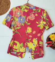 Charger l'image dans la galerie, veste Marella vintage à fleurs, à porter en top, taille 36