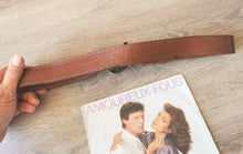 Charger l'image dans la galerie, ceinture vintage "gaucho" cuir martelé et superbe boucle, tailles 34/36/38 (82 cm)