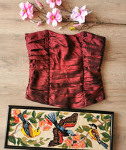 Charger l'image dans la galerie, bustier drapé lie de vin taille 40