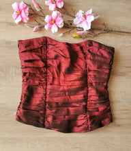 Charger l'image dans la galerie, bustier drapé lie de vin taille 40
