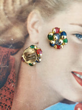 Charger l&#39;image dans la galerie, boucles d&#39;oreilles clips perles vintage 80&#39;s
