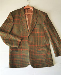 blazer Prince de Galles en laine, taille 42/44