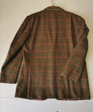 Charger l&#39;image dans la galerie, blazer Prince de Galles en laine, taille 42/44
