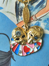 Charger l&#39;image dans la galerie, porte-clefs vintage thème masques carnaval de Venise
