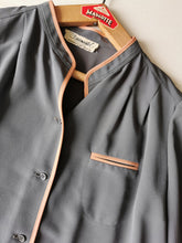 Charger l&#39;image dans la galerie, superbe twin set blouse + caraco années 70, taille 40
