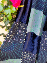 Charger l&#39;image dans la galerie, jupe longue vintage patchwork à fleurs, taille 44
