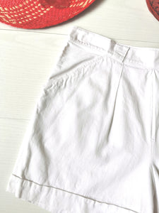 short en jean blanc taille haute, taille 36/38