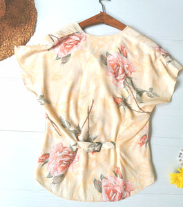 blouse Zapa vintage à fleurs, taille 36