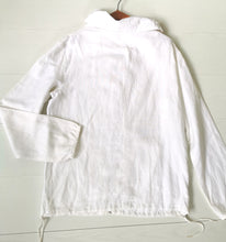 Charger l&#39;image dans la galerie, veste d&#39;été Armani en lin blanc, encolure modulable, taille 42/44
