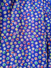 Charger l&#39;image dans la galerie, jupon vintage années 40  à pois multicolores , taille 38
