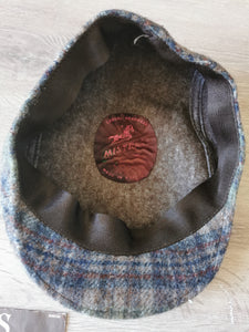 casquette en laine à carreaux, made in France, taille unique
