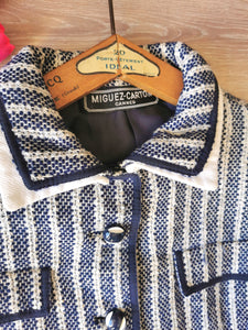 veste courte vintage années 60's luxe Miguez Carton , taille 34