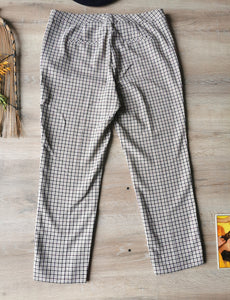 pantalon prince de Galles vintage Devernois 7/8 ème coupe parfaite, taille 42/44
