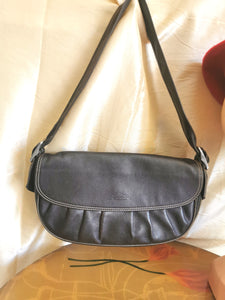 sac Longchamp en cuir moka de type sac baguette