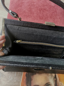 sac à main vintage années 60's style doctor bag en skaï